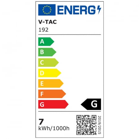 Bec spot led gu10 6.5w 3000k alb cald, cip Samsung V-tac [1]