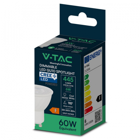 BEC SPOT LED GU10 6W 110' DIMABIL 6500K ALB RECE, CIP CREE [2]