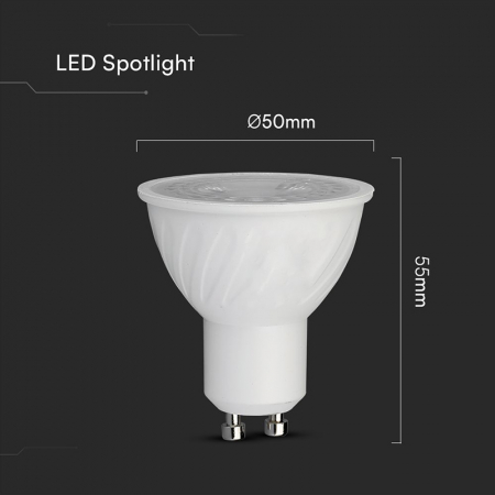 BEC SPOT LED GU10 6W 110' DIMABIL 6500K ALB RECE, CIP CREE [3]