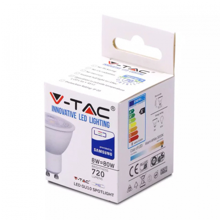 BEC SPOT LED GU10 8W 220-240V 4000K ALB NEUTRU [3]