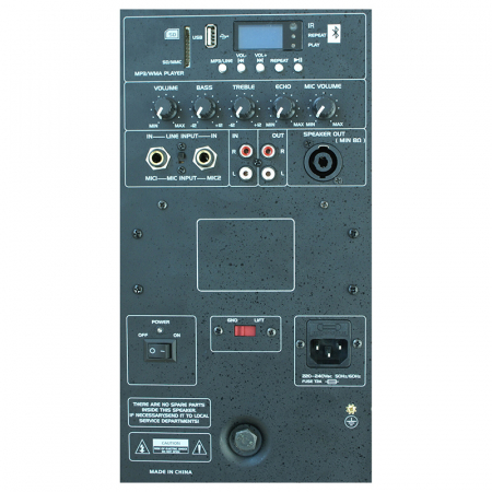 BOXA ACTIVA 15"/38CM 400W RMS USB/MP3/BT FUNCTIE TWS [3]