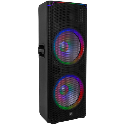 BOXA ACTIVA 250W RMS 2X15"/38CM + TWEETER 1.75" CU BT/USB/SD/FM [1]