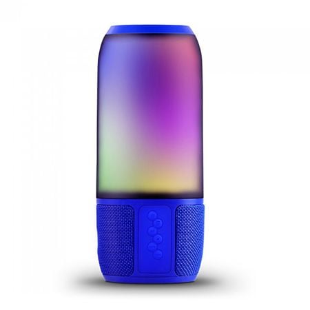 Import - BOXA BLUETOOTH 2X3W USB/MSD/AUX ILUMINATA LED RGB - ALBASTRU