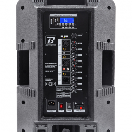 BOXA PORTABILA 12''/30CM + TWEETER 250W BT/USB/FM/SD + 2MIC VHF [10]
