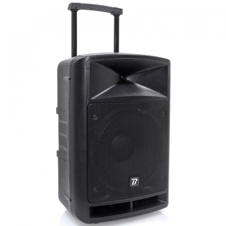 BOXA PORTABILA 12''/30CM + TWEETER 250W BT/USB/FM/SD + 2MIC VHF [8]