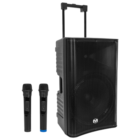 Boxe portabile - BOXA PORTABILA 15''/38CM 300W RMS TWS CU BT/USB + 2 MIC WIRELESS