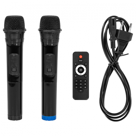 BOXA PORTABILA 15''/38CM 300W RMS TWS CU BT/USB + 2 MIC WIRELESS [3]