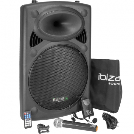 Boxe portabile PA - Boxă Portabilă 15'' 800W | USB, MP3, Bluetooth, 12-230V
