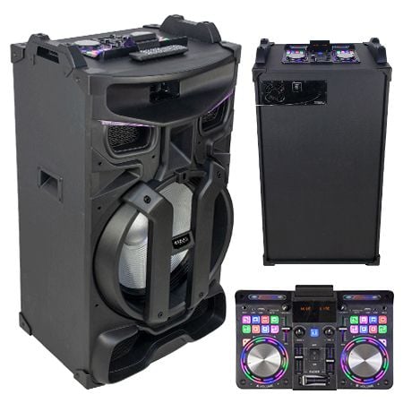 SONORIZARE - BOXA PORTABILA 18"/46CM ILUMINATA 450W MIXER/USB/SD/BT/FM/AUX