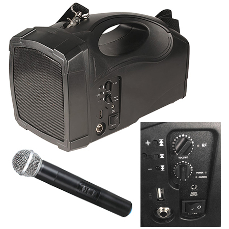 Boxe portabile PA - BOXA PORTABILA 20W RMS MP3/USB/BT MICROFON WIRELESS BST