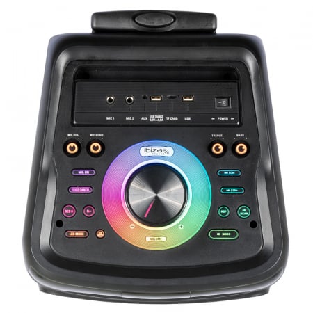 BOXA PORTABILA 2X10"/25CM 400W RMS CU USB/SD/BLUETOOTH [7]