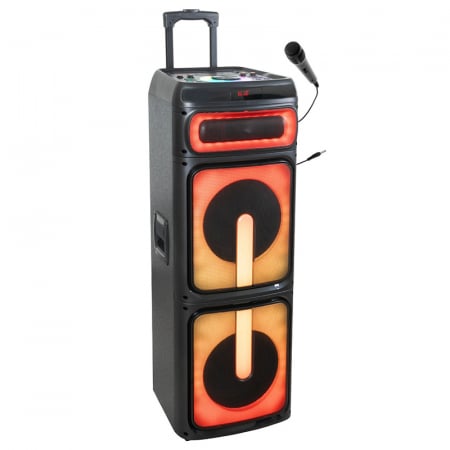 BOXA PORTABILA 2X10"/25CM 400W RMS CU USB/SD/BLUETOOTH [1]
