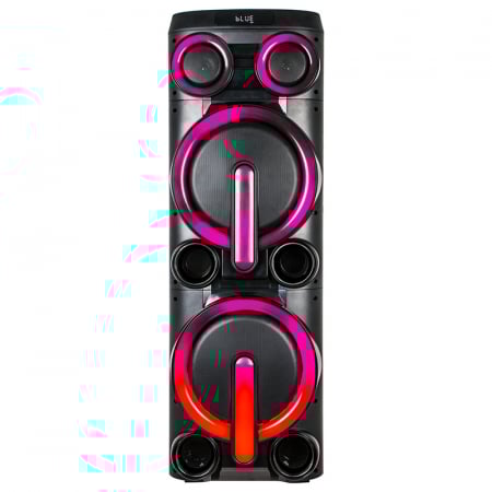 BOXA PORTABILA 2X10" BLUETOOTH/AUX/USB + MIC WIRELESS UHF [1]