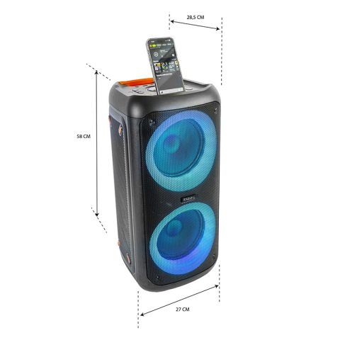 BOXA PORTABILA 2X8"/20CM 200W RMS [7]
