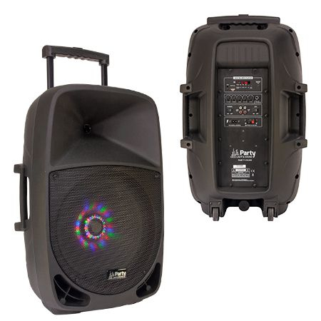 Boxe portabile PA - BOXA PORTABILA ILUMINATA LED 15"/38CM 50W RMS CU USB/SD/BT/FM