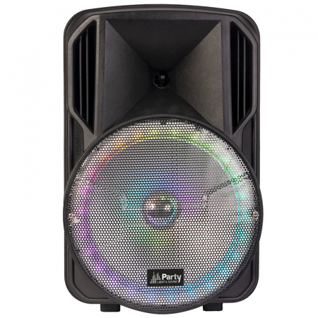 BOXA PORTABILA ILUMINATA LED 15"/38CM 50W RMS CU USB/SD/BT/FM [4]