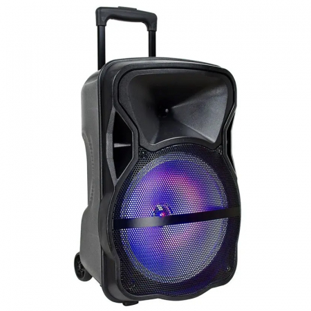 BOXA PORTABILA ILUMINATA LED 15"/38CM 50W RMS CU USB/SD/BT/FM [1]