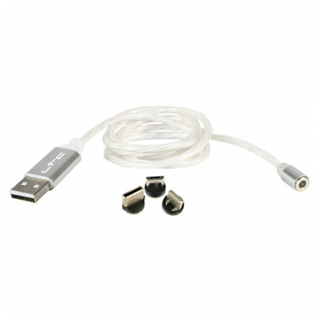 CABLU 1M 3IN1 TIP C/IPHONE/MICRO USB ILUMINAT LED RGB [1]