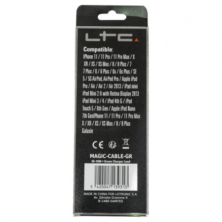 CABLU 1M 3IN1 TIP C/IPHONE/MICRO USB ILUMINAT LED VERDE [5]
