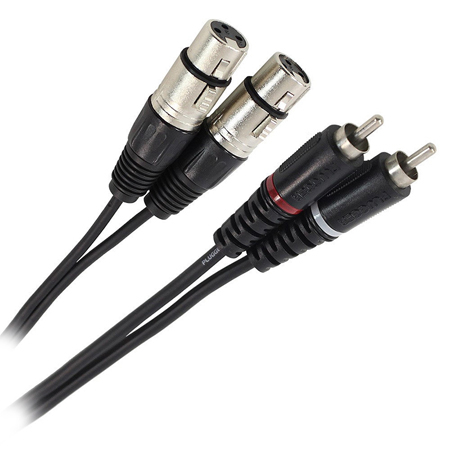 RCA/Jack - CABLU 2RCA TATA - 2X XLR MAMA 3M