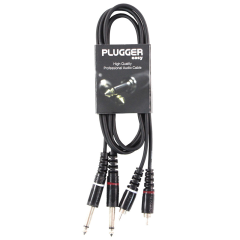 CABLU 2X JACK 6.35 TATA MONO - 2RCA TATA 1.5M [2]