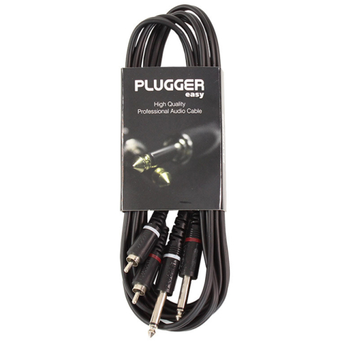 CABLU 2X JACK 6.35 TATA MONO - 2RCA TATA 3M [2]