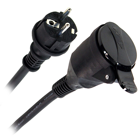 Cablu alimentare - CABLU EXTENSIE(CUPLA) 20M (3GX1.5MM) IP44 - NEGRU