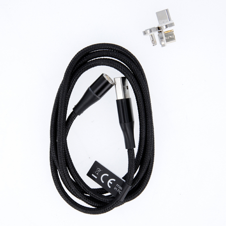 CABLU MAGNETIC 3IN1 USB-C/LIGHTNING/MICRO USB 1M 3A - NEGRU [4]
