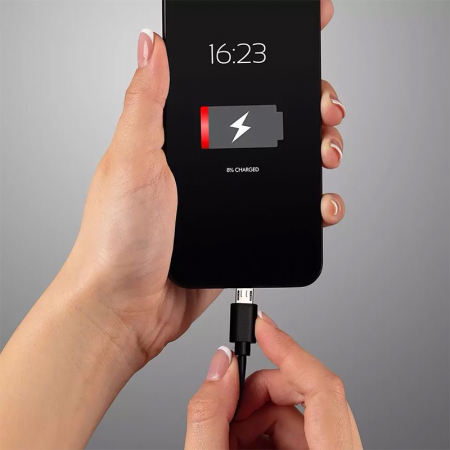 CABLU MICRO USB 1M PEARL EDITON - NEGRU [4]