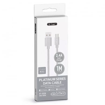 CABLU TIP C 1M PLATINUM EDITON - ARGINTIU [3]
