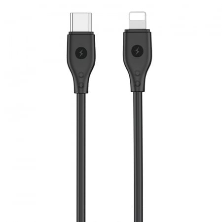 CABLU USB-C - LIGHTNING 1.2M 30W - negru [3]