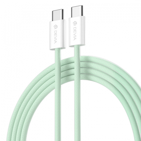 CABLU USB-C - USB-C 1M 60W 3A - VERDE [2]