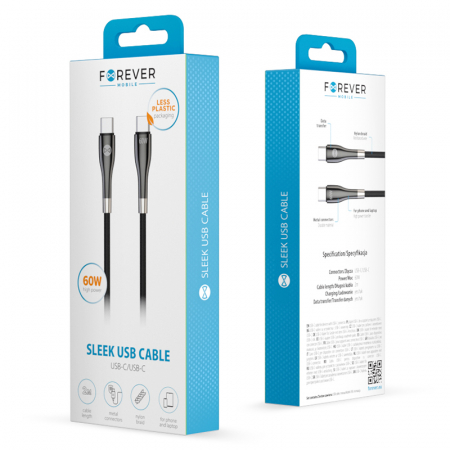 CABLU USB C - USB C 2M 60W - NEGRU [2]