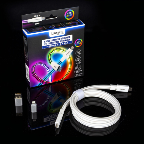 CABLU USB-C - USB-C FAST CHARGE 1M ILUMINAT LED [8]