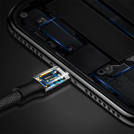 CABLU USB -LIGHTNING 2A 1.2M BASEUS - NEGRU [8]