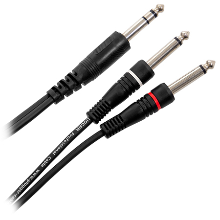 Cabluri Y - CABLU Y JACK 6.3MM STEREO - 2 X JACK 6.3MM MONO 3M