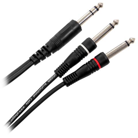 CABLU Y JACK 6.3MM STEREO - 2 X JACK 6.3MM MONO 3M [1]