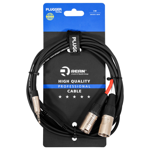 CABLU Y JACK TATA 3.5M STEREO - 2X XLR TATA 3M [2]