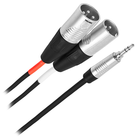 Cabluri audio-video - CABLU Y JACK TATA 3.5M STEREO - 2X XLR TATA 3M