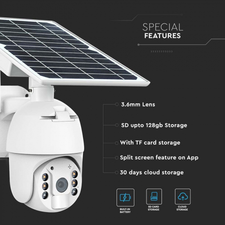 CAMERA HD SOLARA SMART WIFI - ALB [3]