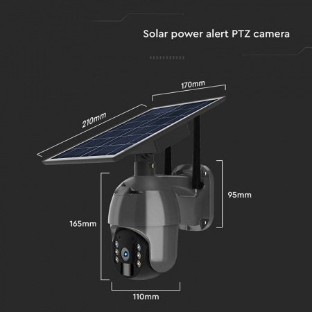 CAMERA HD SOLARA SMART WIFI - NEGRU [8]