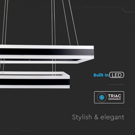 Candelabru LED 113W dimabil 3000K - negru [4]