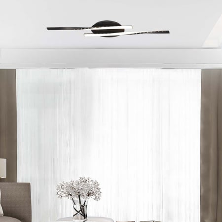 Candelabru LED 12W 3000K 94.5x6cm - negru [6]