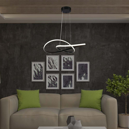 Candelabru LED 20W 3000K 50x100cm - negru [7]