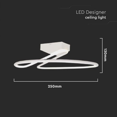 Candelabru LED 20W 4000K 25x13cm - alb [2]