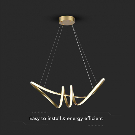 Candelabru LED 24W 3000K 72x30x100cm - auriu [3]