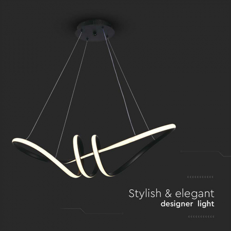 Candelabru LED 24W 3000K 72x30x100cm - negru [4]