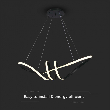 Candelabru LED 24W 3000K 72x30x100cm - negru [3]
