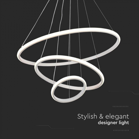 Candelabru LED 32W 3000K 60x40x100cm - alb [4]