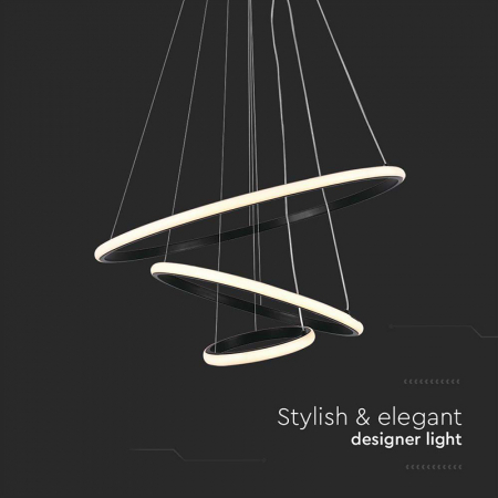 Candelabru LED 32W 3000K 60x40x100cm - negru [4]